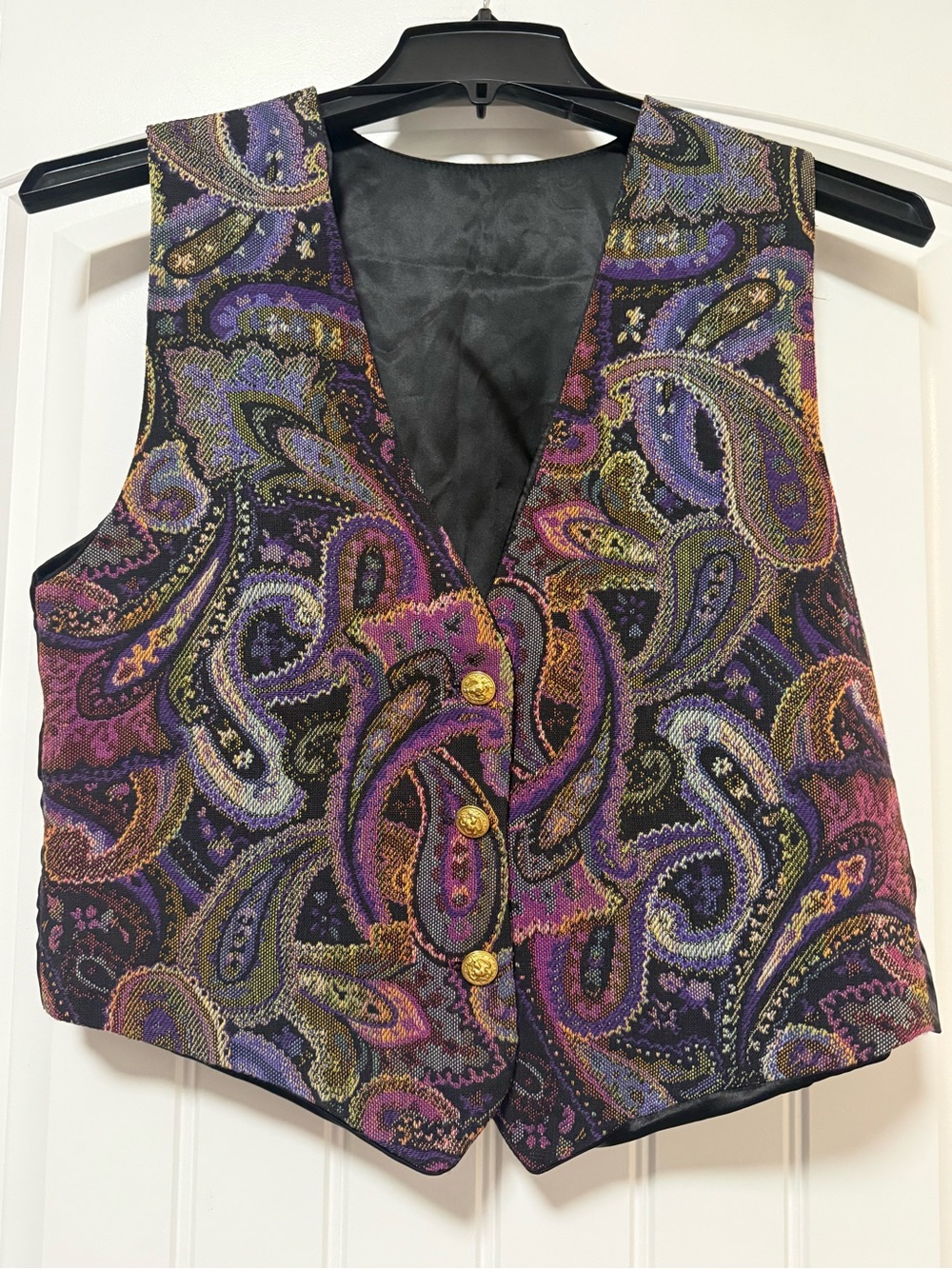 Vintage A. Brod Paisley Tapestry Vest